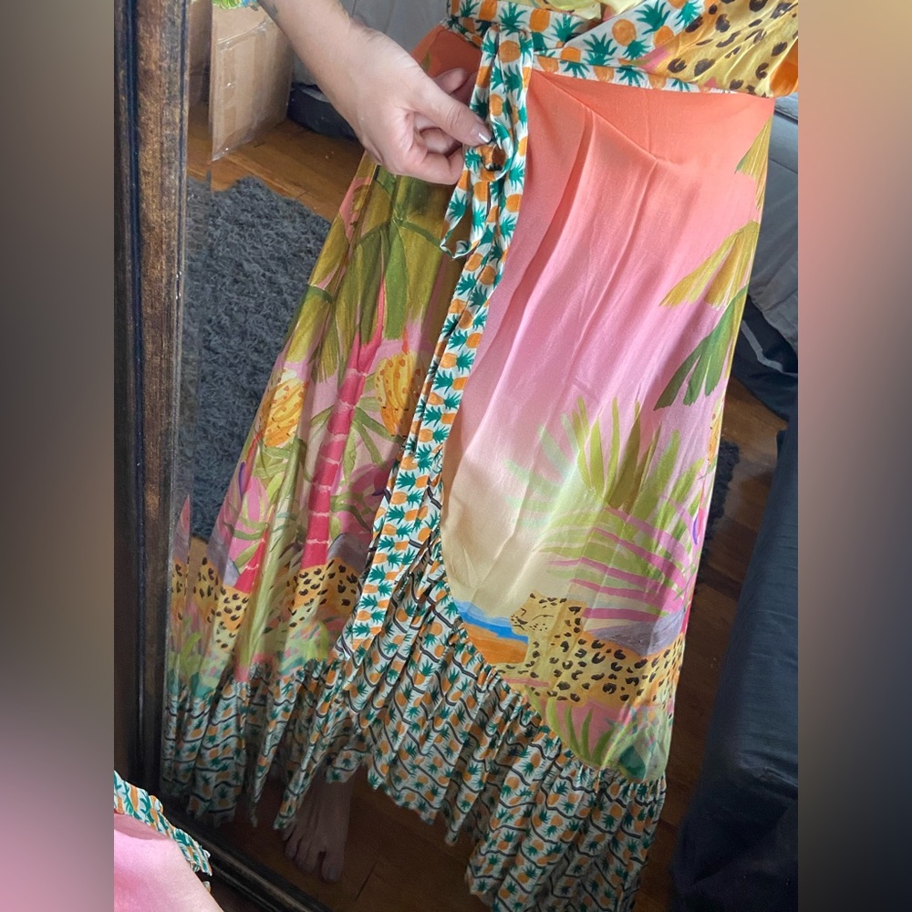 FARM Rio - Wrap Maxi Dress - size P - Picture 5 of 10